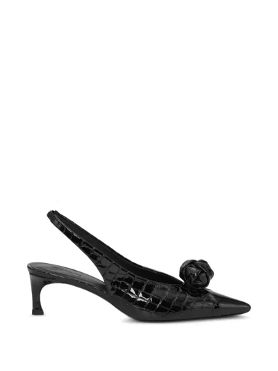Rotate Birger Christensen Knot Slingback Pumps In Black