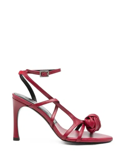 Rotate Birger Christensen Knot-detail Sandals In Multi