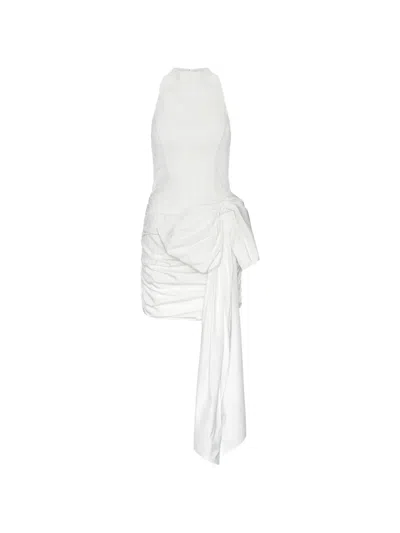 Rotate Birger Christensen Lace Bow Mini Dress In Black