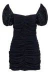 Rotate Birger Christensen Rotate Birgerchristensen Black Lace Mini Dress In Black