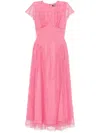 Rotate Birger Christensen Lace Maxi Dress In Pink