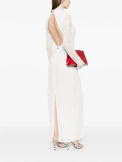 Rotate Birger Christensen Lace Maxi Dress In White