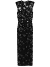 Rotate Birger Christensen Lace Midi Dress In Black