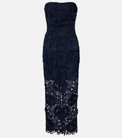 ROTATE BIRGER CHRISTENSEN LACE MIDI DRESS