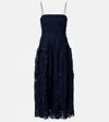 Rotate Birger Christensen Lace Midi Dress In Blue