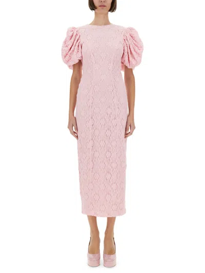 ROTATE BIRGER CHRISTENSEN LACE MIDI DRESS