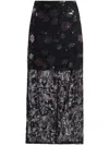 Rotate Birger Christensen Rotate Birgerchristensen Midi Skirt In Black