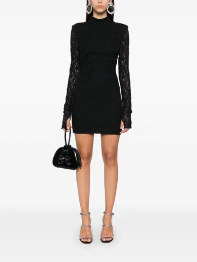 Rotate Birger Christensen Lace Mini Dress In Black