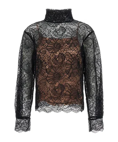 Rotate Birger Christensen Lace Shirt In Black