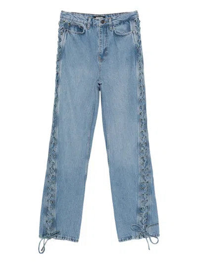 ROTATE BIRGER CHRISTENSEN LACE-UP JEANS