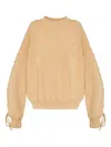 Rotate Birger Christensen Sweatshirt In Camel Cotton In Neutral