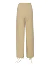 Rotate Birger Christensen Lace-up Track Pants In Neutral