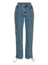 Rotate Birger Christensen Laced Straight Leg Jeans