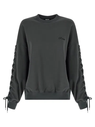 ROTATE BIRGER CHRISTENSEN LACING CREWNECK SWEATSHIRT