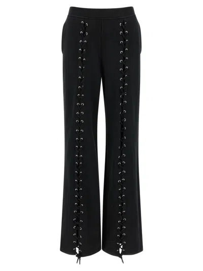 Rotate Birger Christensen Rotate Birgerchristensen Sports Pants With Laces In Black