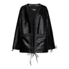Rotate Birger Christensen Rotate Textured Oversized Jacket In Black