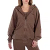Rotate Birger Christensen Ladies Mustang Oversized Sweat Hoodie In Brown