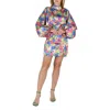 Rotate Birger Christensen Rotate Ladies Necatrine Comb Floral Print Puff-sleeve Dress In Multi