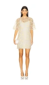 Rotate Birger Christensen Laria Dress In Lemon