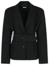 Rotate Birger Christensen 'larina' Black Polyester Blazer In Black