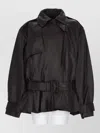 Rotate Birger Christensen Rotate Birgerchristensen Biker Jacket In Lamb Leather In Dark Brown In Black