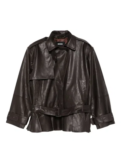 ROTATE BIRGER CHRISTENSEN LEATHER JACKET