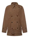 Rotate Birger Christensen Leather Jacket In Brown