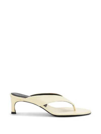 Rotate Birger Christensen Leather Mules In White