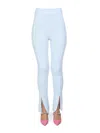 Rotate Birger Christensen Rotate 'aliciana' Bouclé Knitted Leggings In Blue