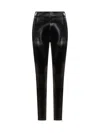 Rotate Birger Christensen Vinyl Leggings In Black