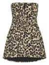 Rotate Birger Christensen Rotate Birgerchristensen Leopard Dress In Animal Print