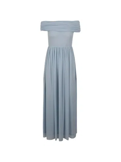 Rotate Birger Christensen Light Blue Asymmetric Maxi Dress