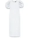 Rotate Birger Christensen Rotate 'puffy' Light Blue Polyester Blend Dress Women In Blue