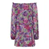 Rotate Birger Christensen Rotate Light Flowy Flower Printed Mini Dress In Multicolor