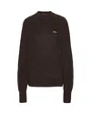 Rotate Birger Christensen Light Knit Logo Sweater In Black