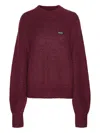 Rotate Birger Christensen Light Knit Logo Sweater In Pink