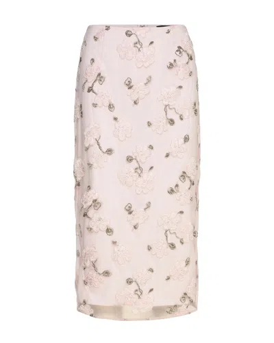 Rotate Birger Christensen Lilac Ash Midi Sequin Pencil Skirt In Multi