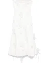 Rotate Birger Christensen Lily Midi Dress In 中性色