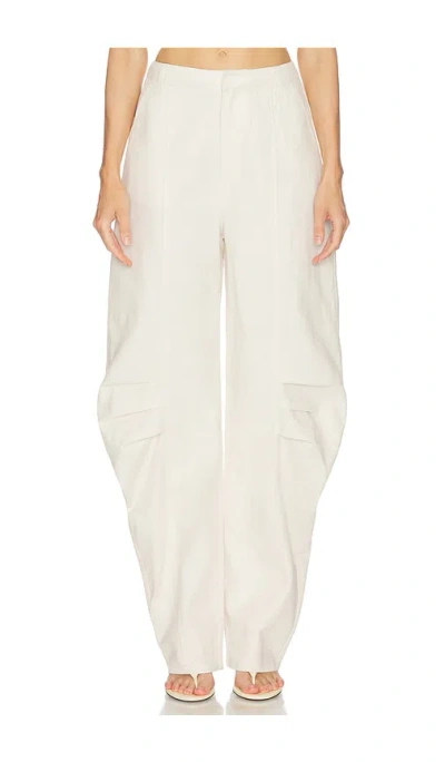 Rotate Birger Christensen Linen Suiting Pants In White