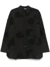 Rotate Birger Christensen Lipy Flower Shirt In Black