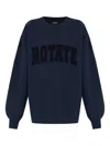 Rotate Birger Christensen Logo-appliqué Sweatshirt In Blue