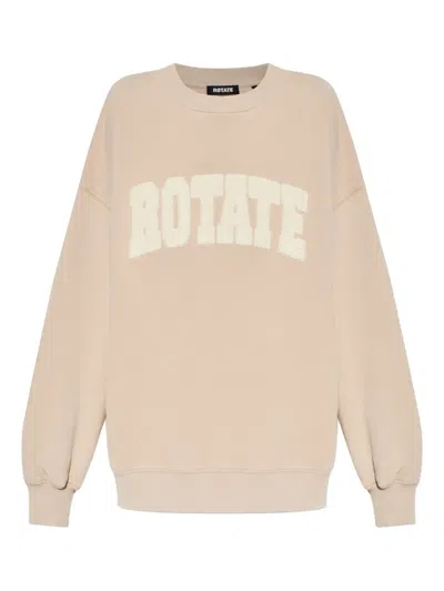 Rotate Birger Christensen Logo-appliqué Sweatshirt In Neutral