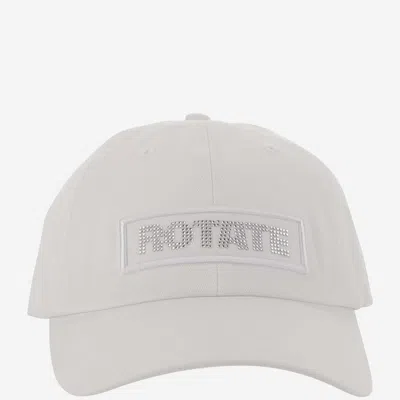 Rotate Birger Christensen Logo Baseball Cap In Bright White