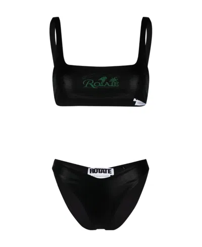 Rotate Birger Christensen Logo Bikini In Black