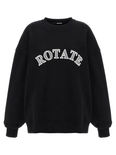 Rotate Birger Christensen Black Logo Crewneck Sweatshirt