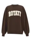 Rotate Birger Christensen Logo Crewneck Sweatshirt In Brown