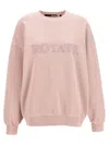 Rotate Birger Christensen Ladies Fairy Tale Crewneck Logo Sweatshirt In Fairy Tale
