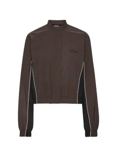 Rotate Birger Christensen Logo-detail Jacket In Brown