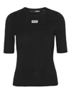 Rotate Birger Christensen Logo-detail Short-sleeve T-shirt In Black