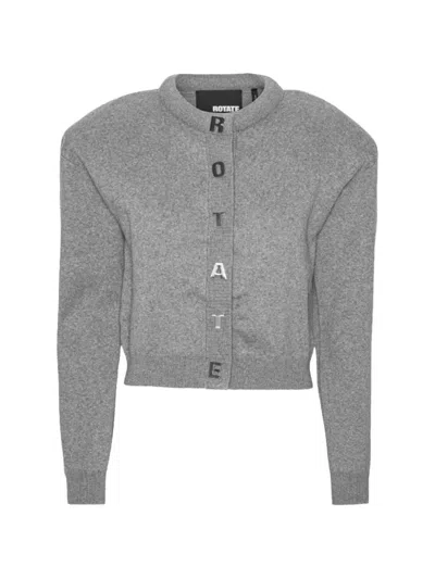 ROTATE BIRGER CHRISTENSEN LOGO-EMBELLISHED CARDIGAN